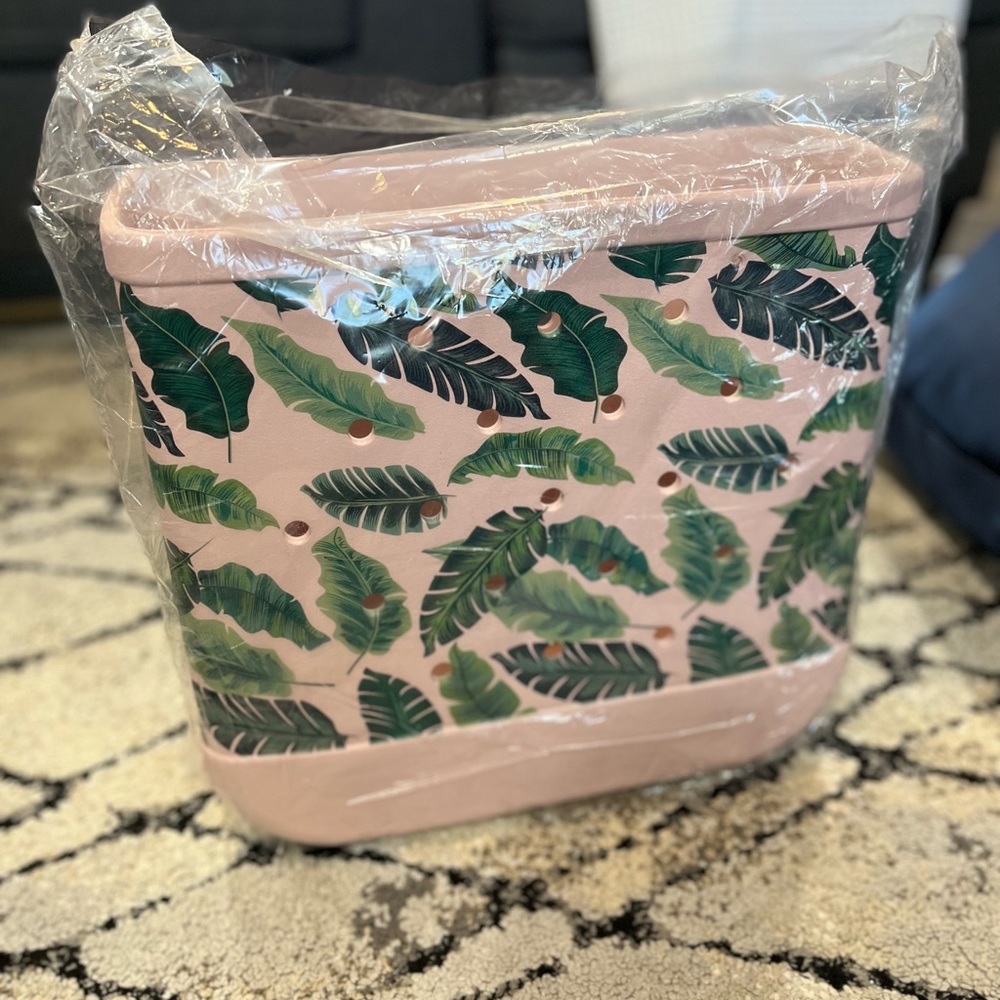 Brand New Bogg Bag in Pink Leaf